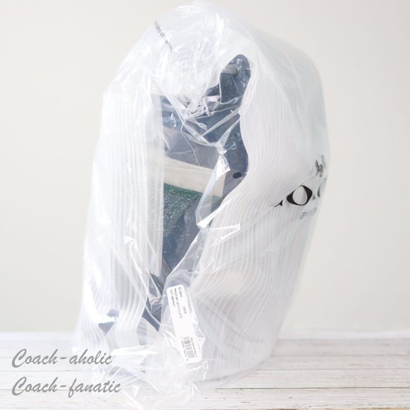 NWT Coach CL945 Track Backpack In Colorblock With Coach Stamp in Denim *SEALED* - Picture 7 of 9